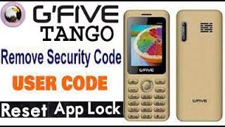 GFIVE Tango How To Remove Security Code & APP Lock  &  Privacy Lock & Bootkey 2022