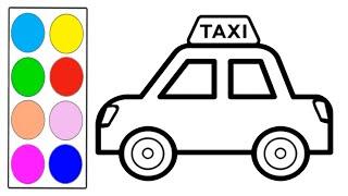 Как Нарисовать Такси  Рисуем Такси  Малышата Рисуют  #84