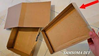 أفكار مذهلة لإعادة تدوير علب الكرتون ️ اصنعها بنفسك وحسب ذوقك باقل تكلفة  Recycling cardboard boxe