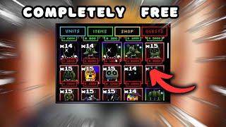 How I Got EVERY NEW UNIT For FREE FNAF TD