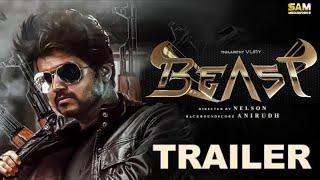 Beast Official Trailer  Vijay  Pooja Hegde  Nelson  Anirudh  Thalapathy 65  Fan made