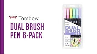 Tombow Dual Brush Pen 6-Pack