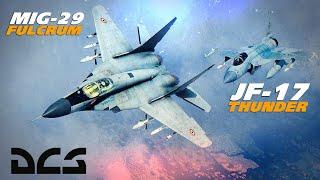 Indian Mig-29 Fulcrum Vs Pakistani JF-17 Thunder Dogfight  Digital Combat Simulator 