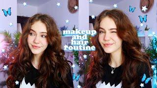 Мой повседневный макияж и укладка 2020 summer makeup and hair routine