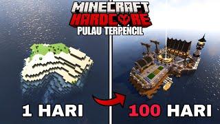 100 Hari di Minecraft Hardcore Tapi Pulau Terpencil