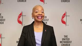 Bishop Tracy S. Malone introduces herself as the new President of the Council of Bishops