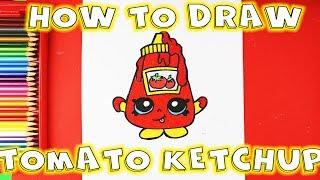 How to Draw Ketchup - How to Draw Shopkins