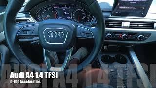 Audi A4 1.4 TFSI 150HP  0-100 KMH  POV_Acceleration 4K