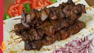 Turkish Delight-Like Liver Shish & Tahini Pudding  In the Double Chamber Airfryer 