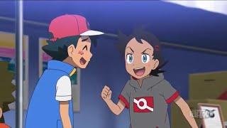 Goh finds out Ash is the Alola League Champion  Pokemon Journeys English Dub