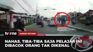 Detik-detik Seorang Pelajar di Bogor Dibacok OTK di Jalan  Kabar Petang tvOne