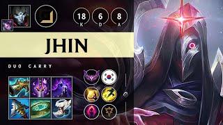 Jhin ADC vs Jinx Dominating - KR Master Patch 14.19