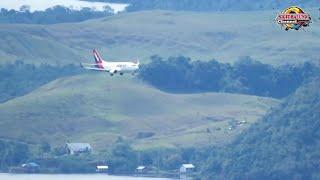 Kumpulan Pesawat Landing di Bandara Sentani Jayapura Papua