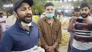 Sarfaraz Ahmed reciting Naat at JDC ration donation point Ancholi  sarfraz ahmed beautiful naat