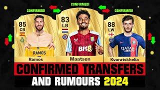 FIFA 25  NEW CONFIRMED TRANSFERS & RUMOURS  ft. Maatsen Sergio Ramos Kvaratskhelia... etc