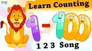 Learn Counting 1- 100  Easy Numbers Song In English For Kids - Beginners  1-100 Rhyme