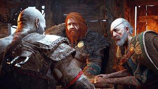 God of War Ragnarok - Kratos meets Thor & Odin for the first time 4K