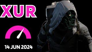 Where is XUR Today Destiny 1 D1 XUR Location and Official Inventory and Loot 14 Jun 2024 6142024