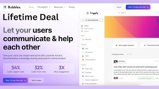 Bubbles Lifetime Deal - The Customer Community Platform for SaaS