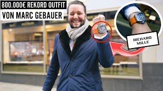 MARC GEBAUER und DAS 800.000€ REKORD OUTFIT   WIE VIEL IST DEIN OUTFIT WERT  MAHAN