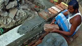 Amazing techniques of Basement  Top Belt Brickwork and concrete