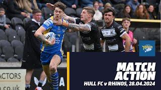 Match Action  Hull FC v Leeds Rhinos