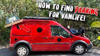 VanLife  where I sleep how to find + FREE + overnight parking