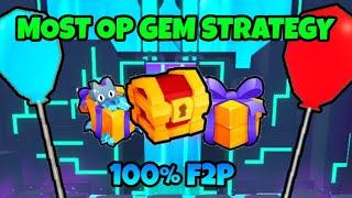 MOST OP GEM STRATEGY WITH BALLOONS IN Pet Simulator 99