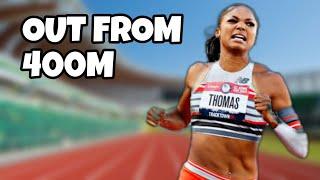 Gabby Thomas Withdraws From 400m  US Olympic Trials 2024