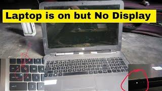 NO display Laptop is on but Display is Blank only black Caps lock light blinking Indicator on