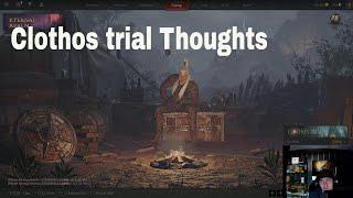 Clothos trial thoughts 1st run build 1