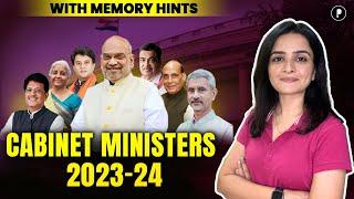 Updated List of New Cabinet Ministers 2023-24 with Memory Tricks  कैबिनेट मंत्री 2023-24