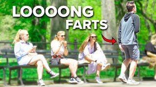 LONG FARTS in Central Park Wet Fart Prank