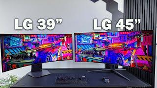 BEST UltraWide OLED Gaming Monitor?  LG 39GS95QE VS LG 45GR95QE