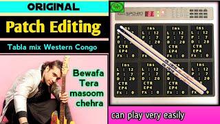 Original Tabla mix Western Congo Patch Editing  Roland Spd 20 & Spd 20x  #Octapad_music