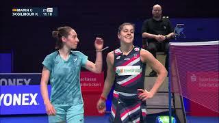 Match point - Carolina Marin vs Kirsty Gilmour - WS Final - EC 2024