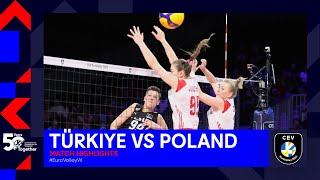 Türkiye vs. Poland I Match Highlights 14 Finals I CEV EuroVolley 2023 Women