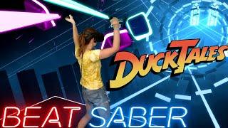 Beat Saber  Ducktales Theme Song Expert First Attempt + FULL COMBO  Mixed Reality