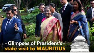 Glimpses of President Droupadi Murmus state visit to Mauritius