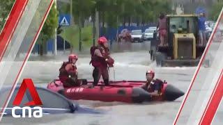 Search and rescue operations underway in Sichuan after heavy rains trigger floods landslides