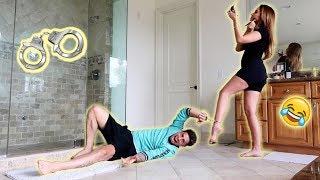 24 HOUR HANDCUFF CHALLENGE WITH PREGNANT WIFE HILARIOUS