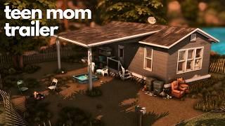 A Rundown Mobile Home For A Teen Mom Sims 4 Speed Build  NO CC