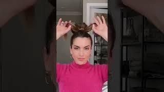 EASY MESSY BUN HACK  VALENTINE’S DAY HAIRSTYLES