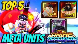 5 *INSANE* Must Have Units In Anime Defenders Update 6. Must Watch