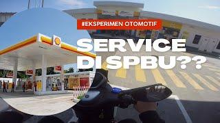 COBAIN SERVICE DI SHELL SPBU #shell #yamaha #lexi