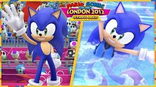 Mario & Sonic at the London 2012 Olympic Games Wii 4K  All Events Sonic gameplay