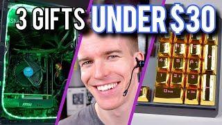 3 Gift Ideas Under $30 RGB LEDs Earbuds And GOLD KEYCAPS