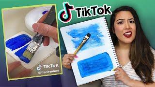 I Tried TikToks BEST Art Hacks & Challenges...*oh boy*