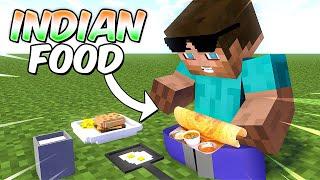 Minecraft But I Can Craft INDIAN FOODS