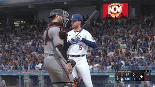 San Francisco Giants Los Angeles Dodgers MLB The Show 22 PS4 Franchise gameplay Episode 3